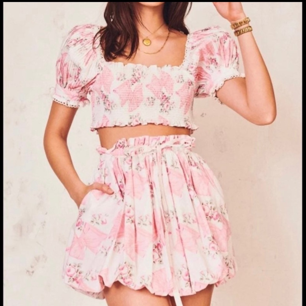 Loveshackfancy Cheyenne Mini Skirt